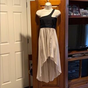 Mason asymmetrical silk dress